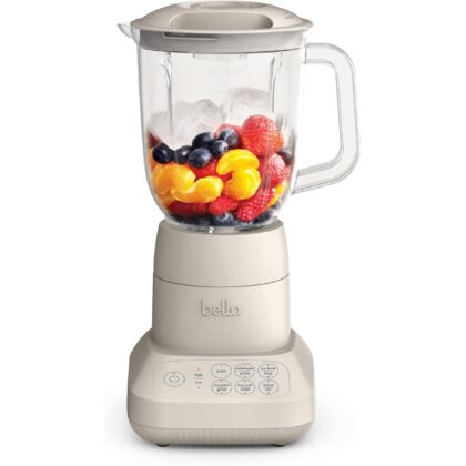 bella Fits-anywhere™ Flip & Store Blender, 48 oz, 520W, 10-speed, Oatmilk