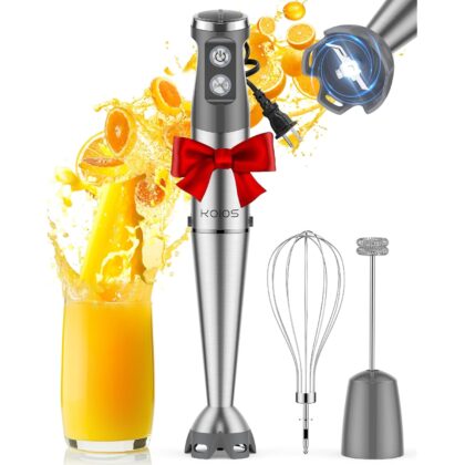KOIOS Immersion Blender, 1000W Anti-scratch 3-in-1 Hand Blender