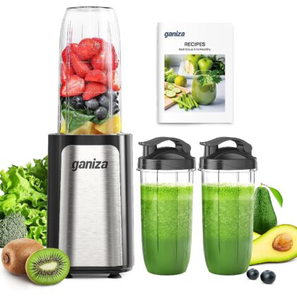 Ganiza Smoothie Blender, 14Pcs Portable Personal Blender Shakes & Smoothies
